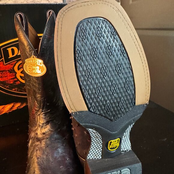 Dan Post Men's Alamosa Square Toe Boot - Black Cherry - Picture 7 of 7